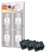 310018 - 3 Peach bläckpatroner svart kompatibla med Canon, Apple BCI-10BK, 0956A002