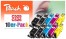 320699 - Peach Pack of 10 Ink Cartridges, compatible with Canon PGI-525, CLI-526, 4541B006